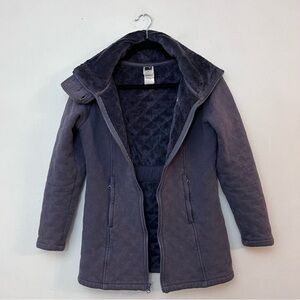 The North Face Full Zip Quilted Knit Jacket with Fleece Lining women’s S Fitted